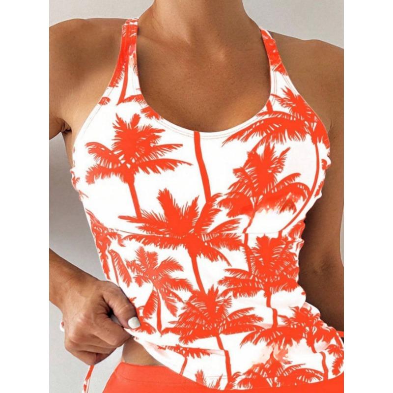 Neuer Bedruckter Hottie Enganliegender Riemenloser Kordelzug Bauchbedeckender Schlankmachender Geschlitzter Badeanzug für Damen