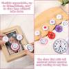 4/15Pcs Pocket Watches Retractable Nurse Doctor Watch Shiny Reel Clip Pocket Watches Hospital Medical Working Office Hang Clock