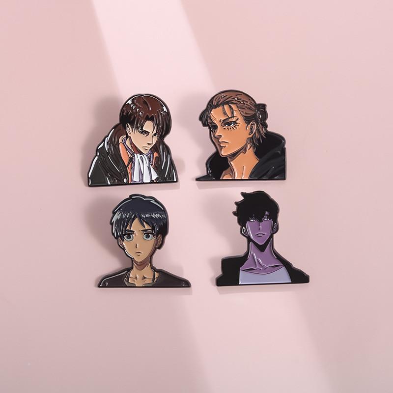 Anime Trendy Twoinone Character Pin Brooch Fashionable Accessory For All Fans