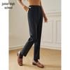 Women's High-Waisted Warm Tapered Suit Pants