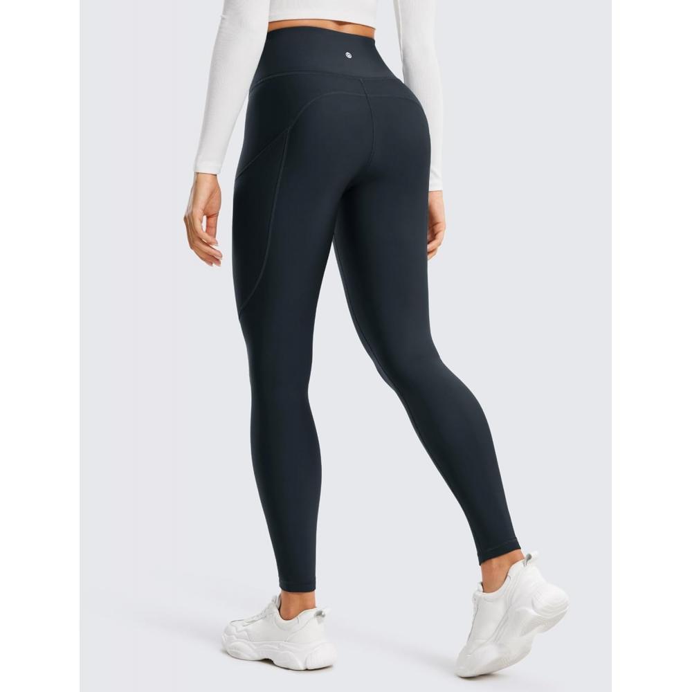 Crz Yoga Women S Winter leggingS High waiSt 25inch 28inch Dark Navy