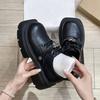 Ziyan~ Small Leather Shoes Women's 2025 New Summer Versatile Single Shoes Retro British Style Black Platform Loafers