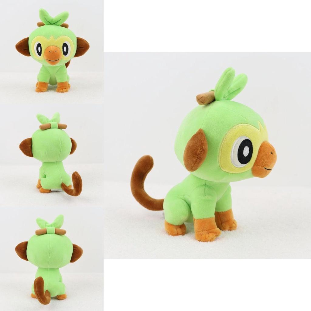 Adorable 7.8in Pokemon Grookey Plush Toy Soft Stuffed Monkey Doll