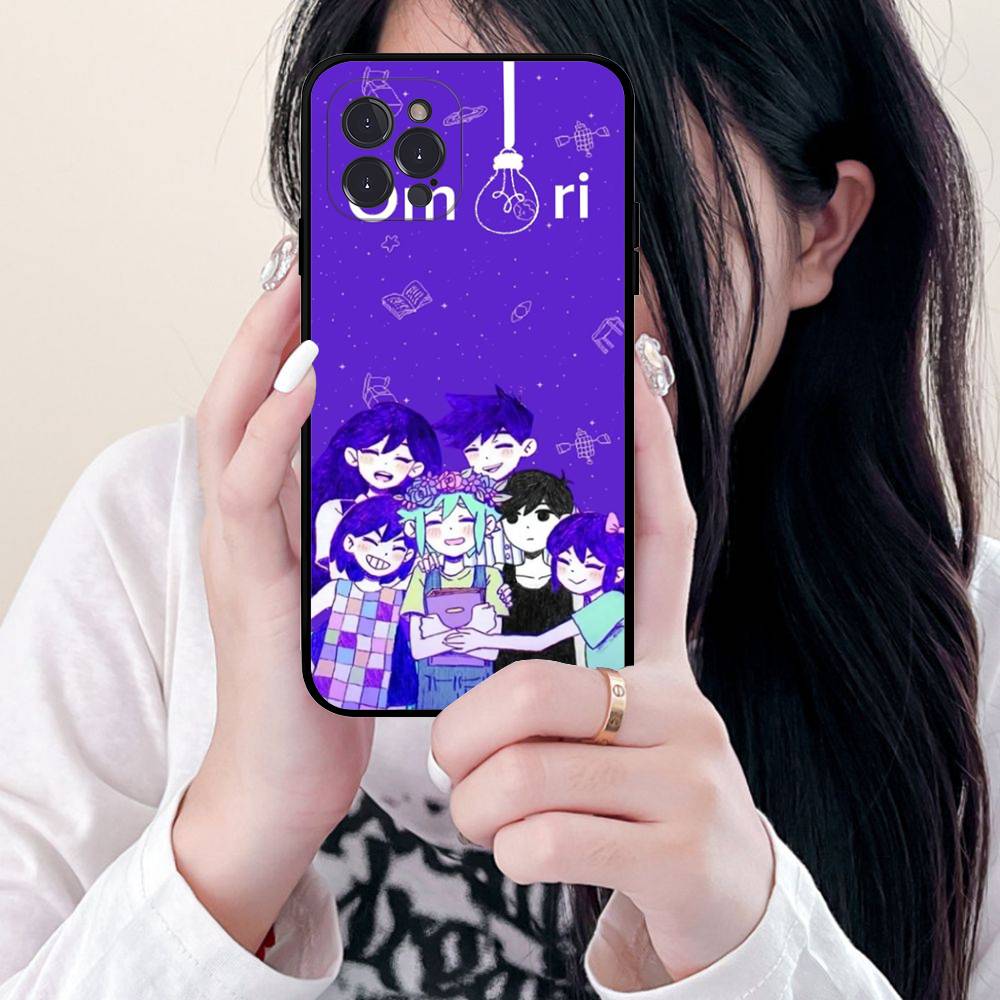

Game Omori Black Soft Phone Case For IPhone 16 15 14 13 11 12 17 Pro Max Mini Plus iPhone 17 Pro