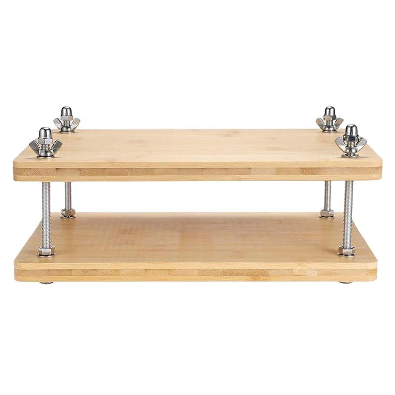 Waxed Thread Tools Bookbinding Plastic Bone Folder Creaser With Portable Binding Press Machine Of Paulownia Wood