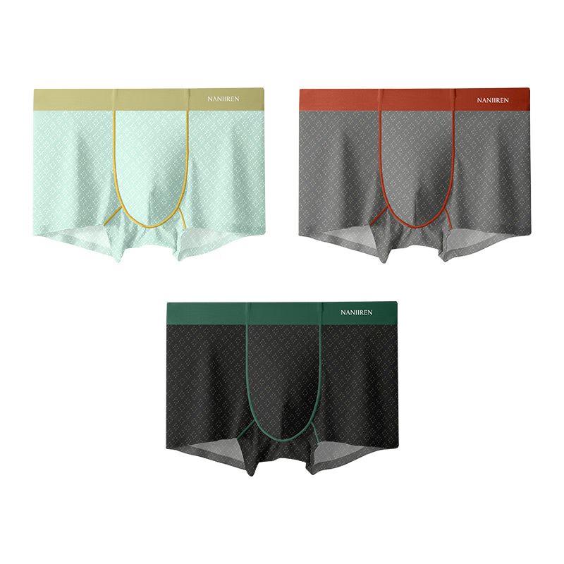 

Мужские боксеры-брифы из ледяного шелка Nanjiren 1281D 2XL