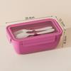 Microwave-Safe Bento Box With Leakproof Lid Dual Compartment Office Lunch Student Meal Prep Travel