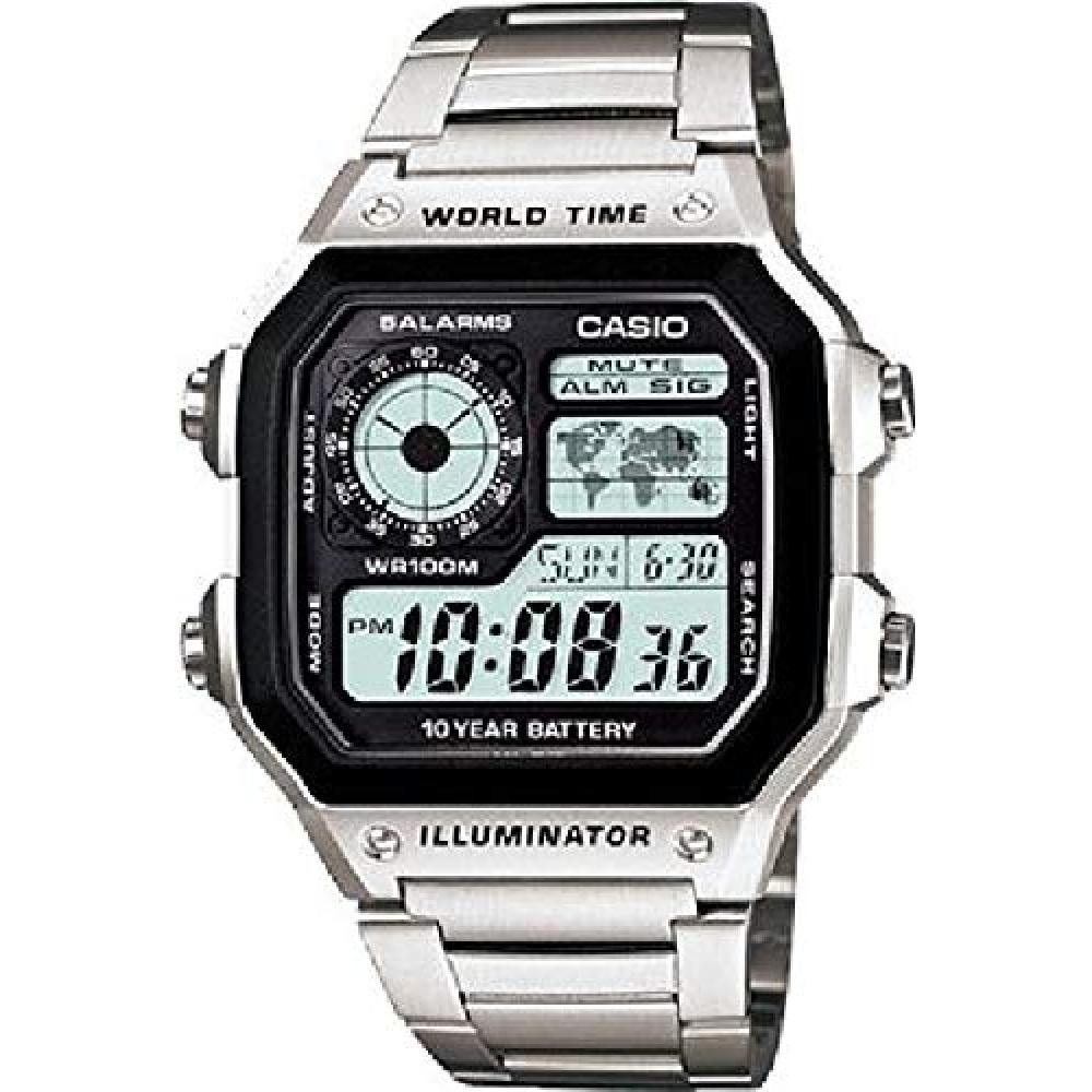 

Casio CASIO Стандартные цифровые часы 10 лет AE1200WHD-1A [Мужские]