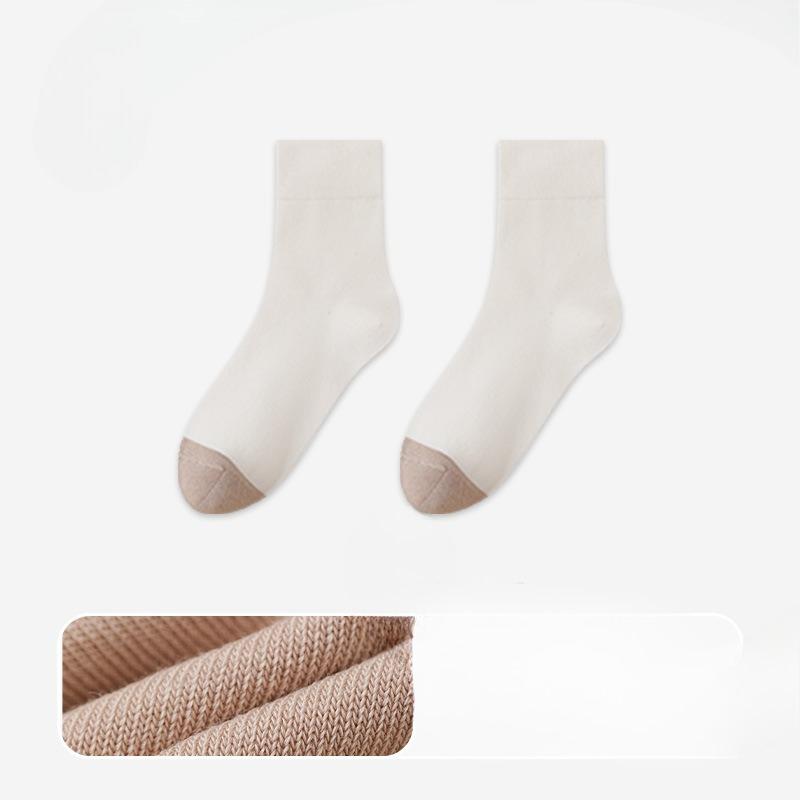 

Female Autumn and Winter Fever Thickened Warm Leisure Bacteriostatic Deodorant Boneless Loose Mouth in The Tube Socks 1 pair бежевый