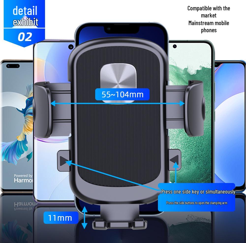 Universal Car Dashboard Phone Holder with Suction Cup and 360° Rotation