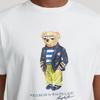 Polo Ralph Lauren Logotycktryck Smal Passform Rund Hals Kortärmad T-shirt Herr Toppar Vit MNPOTSH1N820785-100