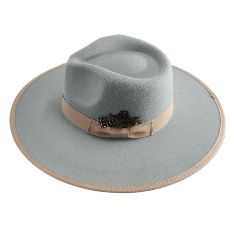 Stylish Wide Border Hat Sun Protecting Fashionable Hat British Styles Hat for Holiday Celebrations