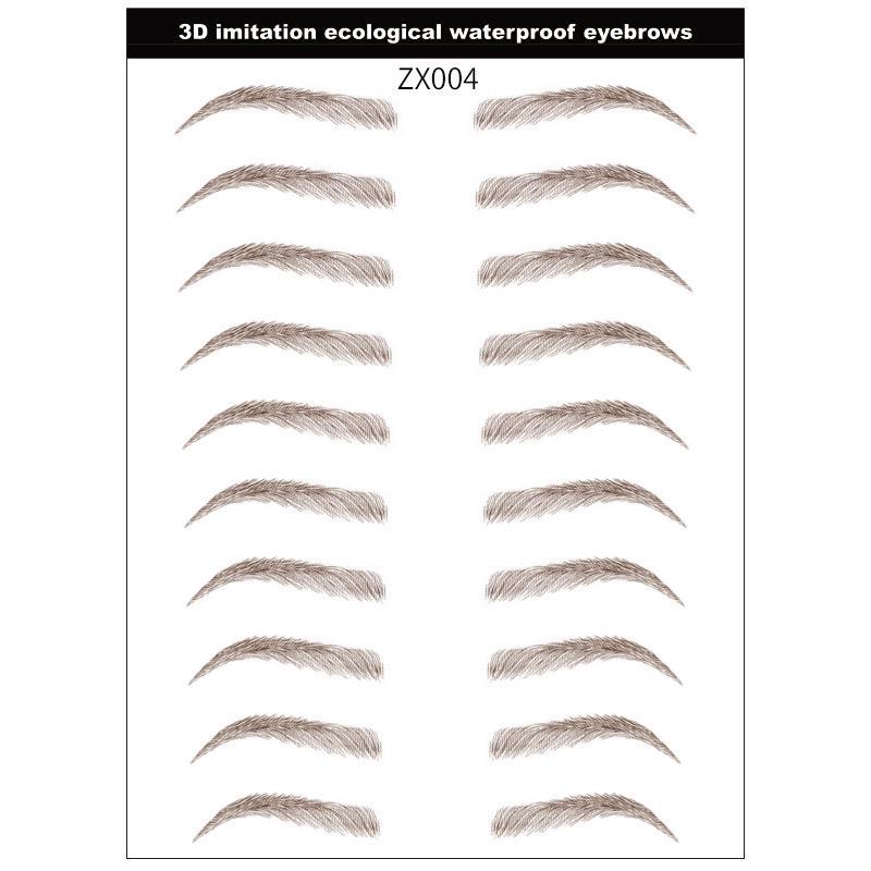 3D Waterproof Eco-Imitation Eyebrow Tattoo Stickers