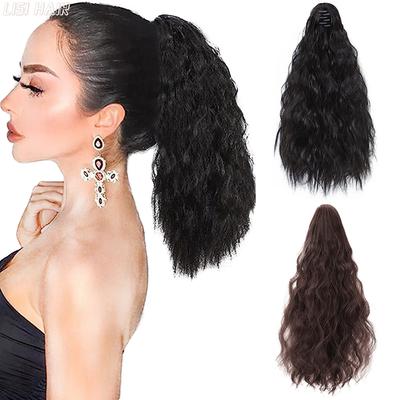 Synthetic Claw Clip In Ponytail Hair Extension Wavy Ponytail Hair For Women Girls Pony Tail Hairpiece