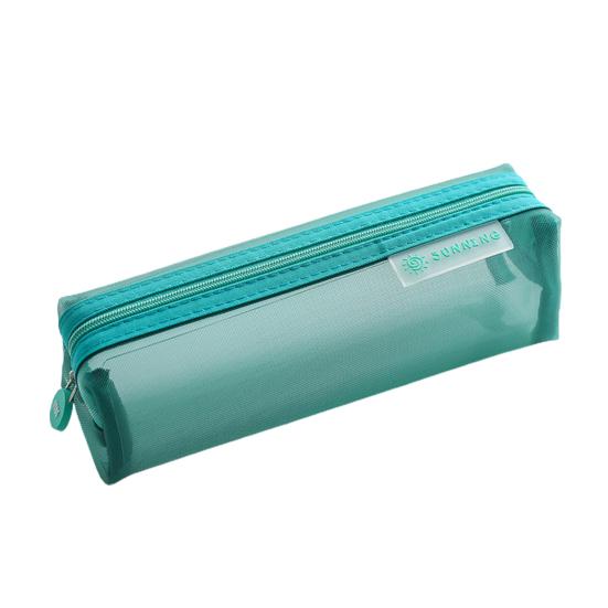 

Сумка для ручок Одноколірна прозора м’яка сітчаста сумка для канцелярських товарів для офісу