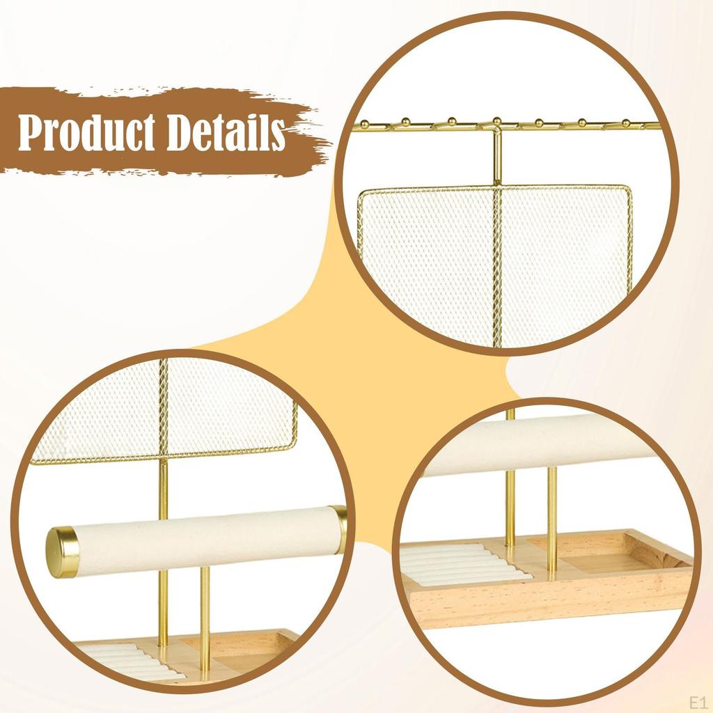 Jewelry Organizer Stand Earring Display Dresser for Women Necklaces Necklace Holder Earrings