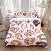 Copripiumino Federa Set Biancheria da Letto Cartone Animato Gatto Adulto Ragazzo Ragazza Decorazione Camera da Letto Bambini Singolo Matrimoniale Grande Taglia