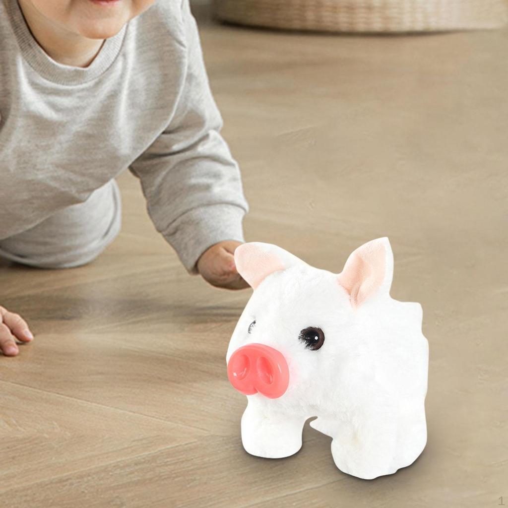 Electric Plush Pig Toy Interactive Animated Vivid Moving Mouth Piglet Pet Stuffed Animal