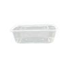 Disposable Rectangular Clear Plastic Lunch Boxes with Lids