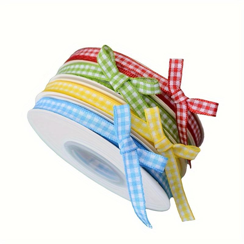 

22-Yard Gingham Ribbon Rolls - for Christmas Decor, DIY Valentine s Gifts, and Craft Jewelry Supplies (Pack of 1) червоний