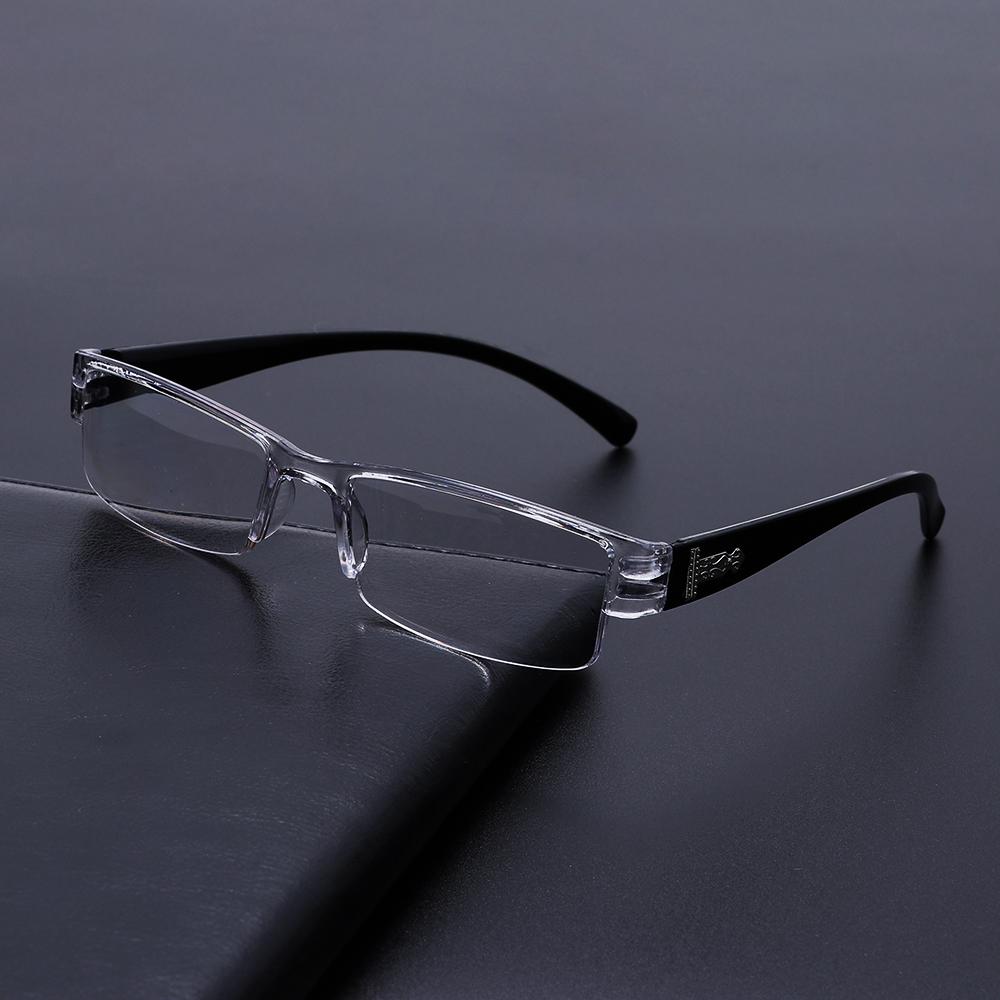 Mode Lesebrille Klassisch Business Ultraleicht Herren Damen Halbrand Alterssichtige Brille +100 +150 +200 +205 +300 +350 +400