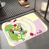 Anime H-Happy Tree Friends Floor Mat Diatomite Bath Mat, Quick Dry Absorbent Non-Slip Door Mat