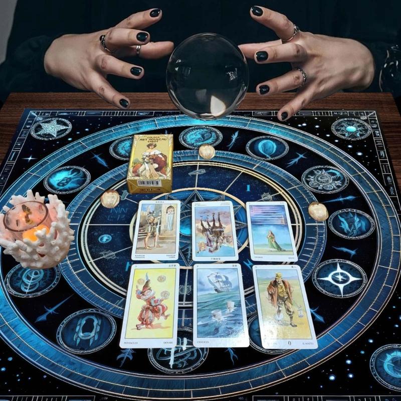 Tischdecke Astrologie Orakel Spielmatte Quadratische Form Pendel Altar Tischdecke