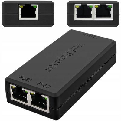 Rosfix Repeater POE 1x IN 2x OUT – Rozgałęzanie Zasilania I Danych | Zasięg Do 100m | Plug&Play, Kompatybilny Z IEEE802.3af/at