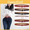 Womens Second Layer Leather Belt With Metal Buckle For Jeans And Skirts Spring Summer Accessory