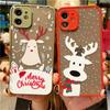 Merry Christmas New Year Phone Case For iPhone 16 15 14 13 12 11 Pro Max Mini X XS 7 8 Plus SE Shockproof Hard Cover Fundas