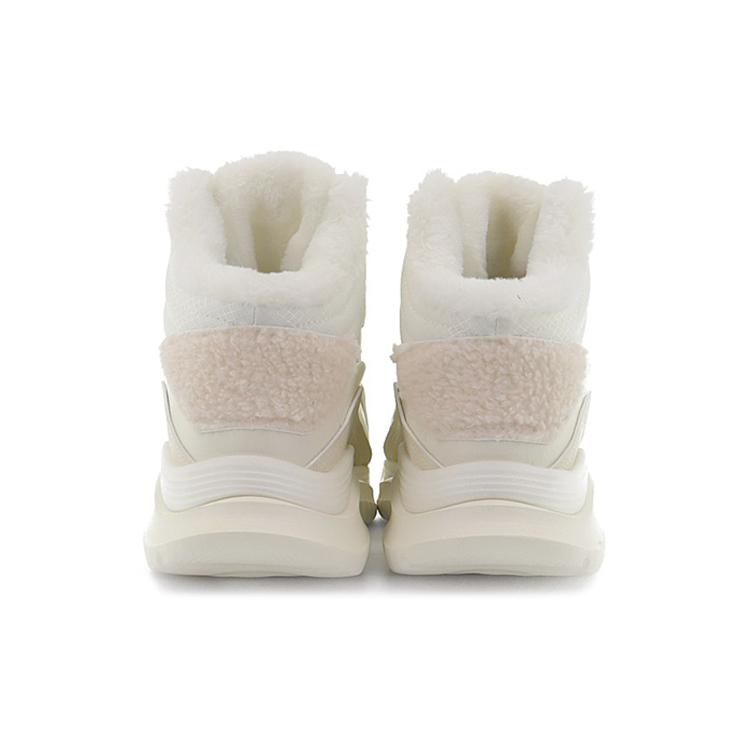 Anta Life Collection Abrasion Resistant Slip Resistant High top Sports Casual Shoes Women's Light Beige White 922148971-1