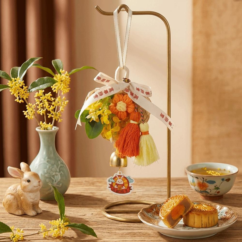 Handmade Flower Tassel Hanging Material Kit Mid-Autumn Festival Decor Holiday Gift
