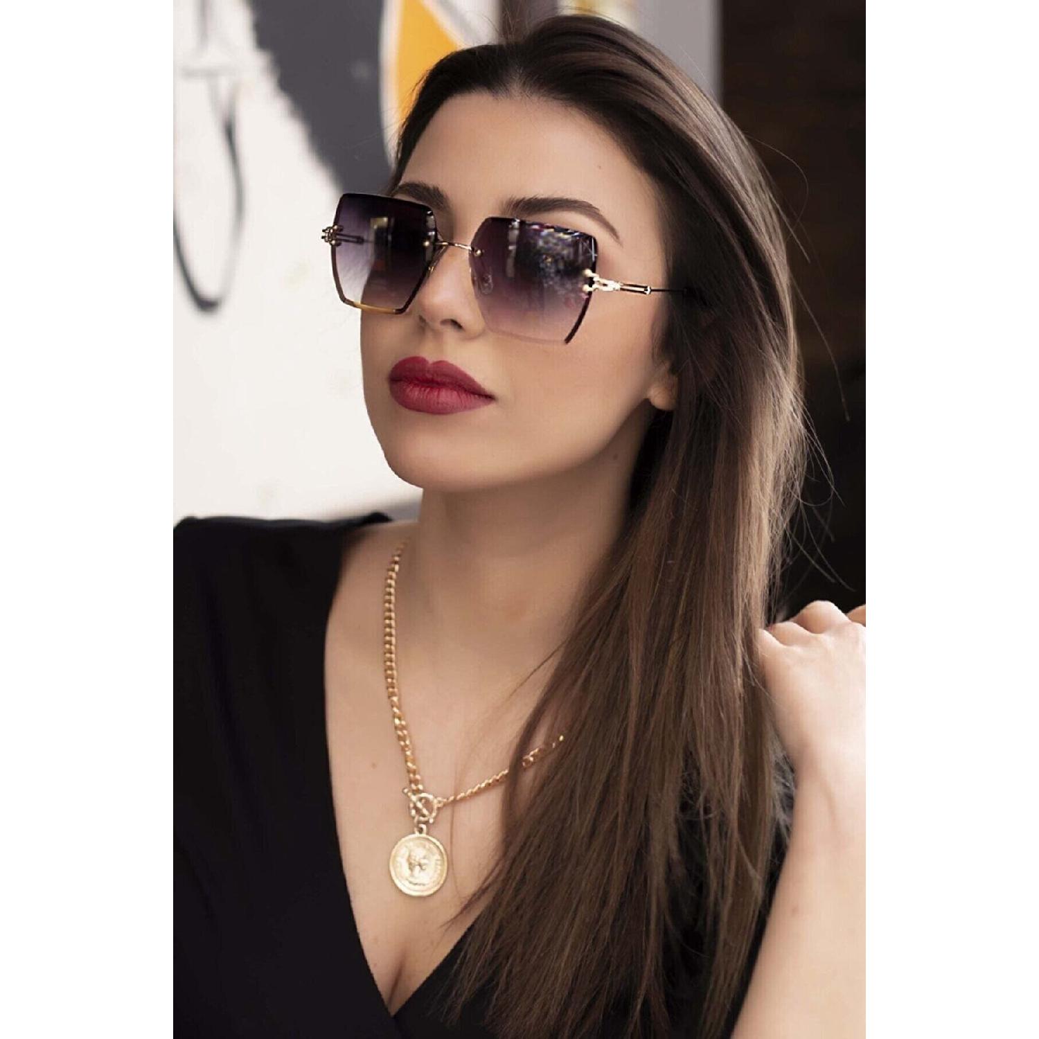 

Женские солнцезащитные очки с дымчатыми кристаллами Ml 17 Bizote