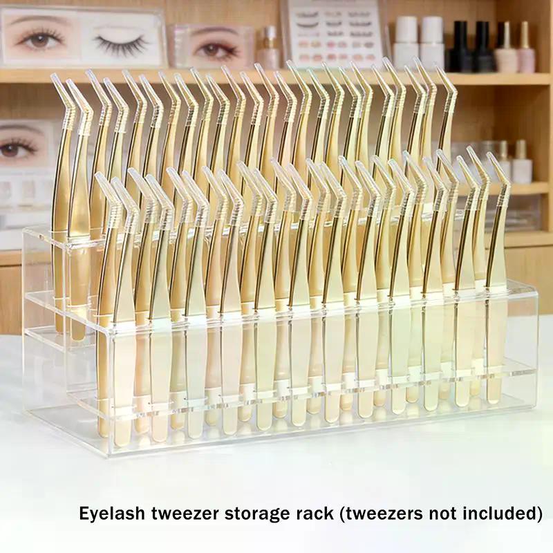 Tweezers Storage Box Multi-Holes Holder Eyelashes Makeup Tools Professional Storage For Eyelash Extensions Tweezers High Quality