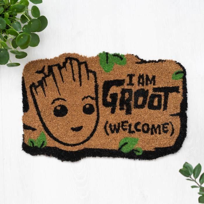Paillasson - Marvel - Groot - Fibre De Coco - Antidérapant PVC - Rectangulaire