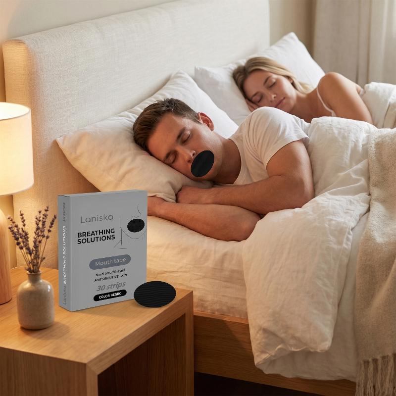 Sleeping Mouth Tape 30pcs Anti Sticker Strips Nose Breathing Solution for Bedroom Vacation