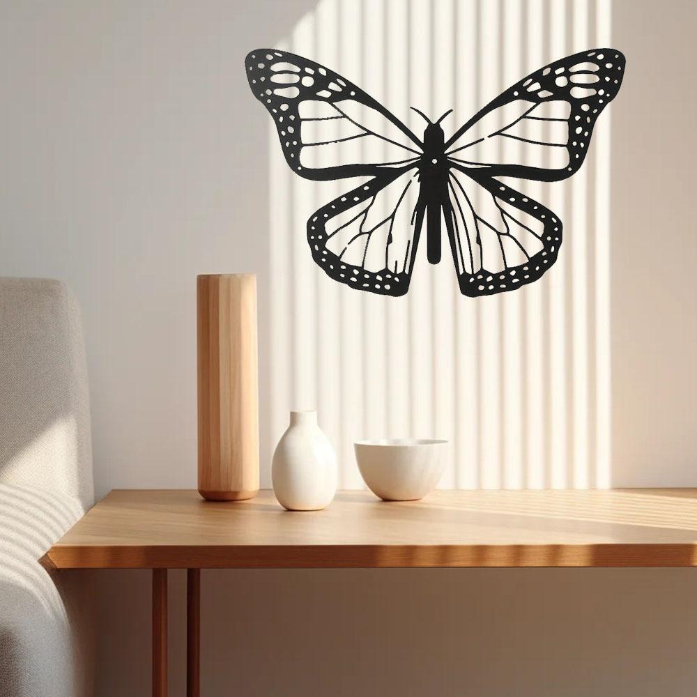 1pc Butterfly Metal Wall Decor Elegant Silhouette Butterfly for Garden & Room Decoration, Stylish Hanging Wall Art for Any Space