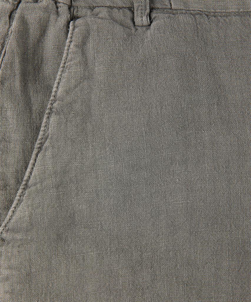 PANICALE Grey Unisex Linen Bermuda Shorts