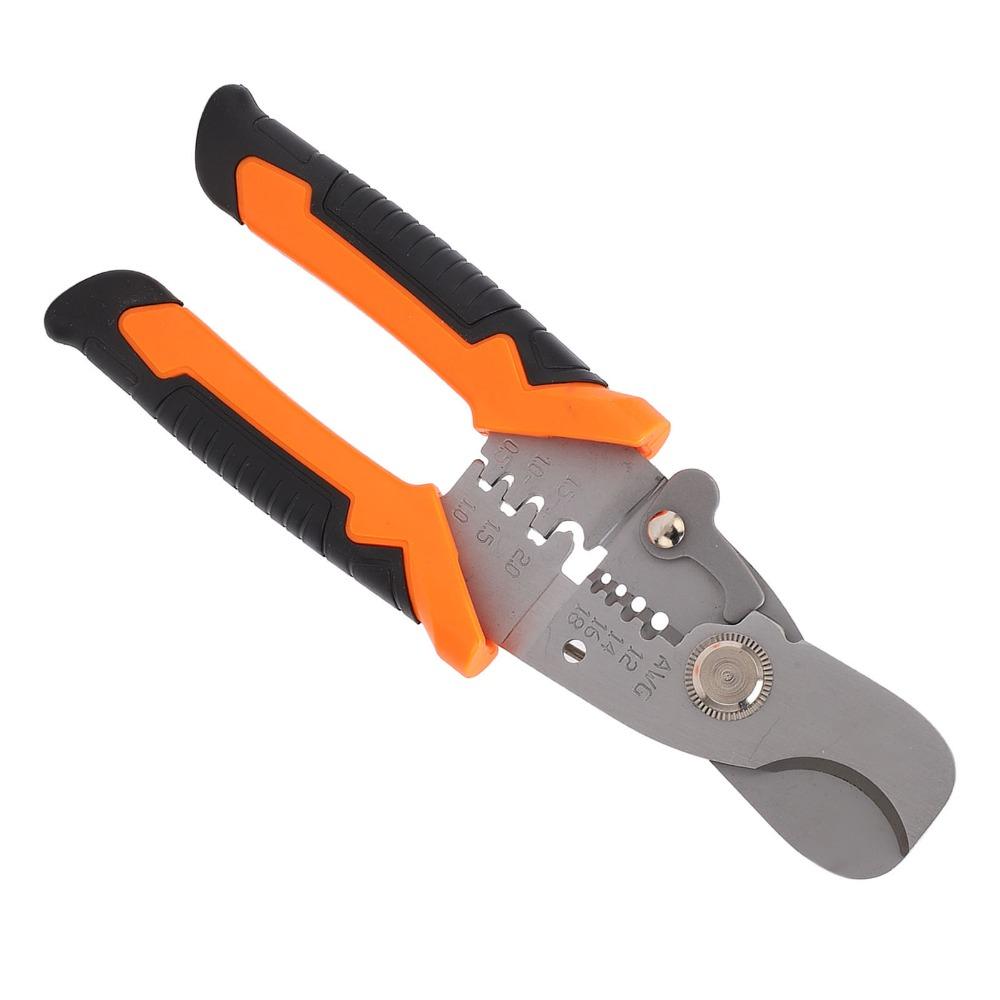 Stainless Steel Cable Cutter 6.9in Length Stripping Tool Convenient Crimper Tool  Repair Work