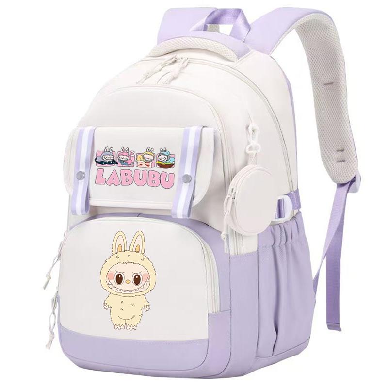 Cute Printed Backpack Teenager Student Girl Boy Knapsack Large Capacity Waterproof Casual Bag Coin Purse Women Laptop Bag Mochila