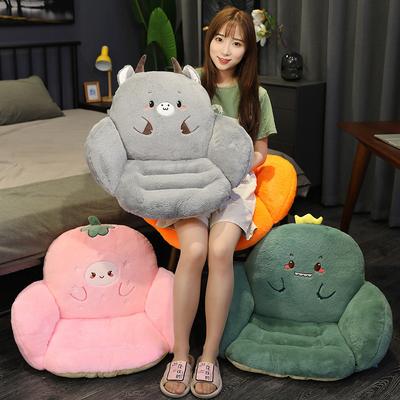 Cartoon Animal Dinosaur Sofa, Chair Cushion, Integrated Semi-Enclosed Seat Cushion, Office Seat Cushion, Waist Cushion
