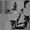 Punk Cat Ear Mask Sex Toys Halloween Half Face Cat Mask Masquerade Erotic Bdsm Carnival Night Club Party Anime Adult Game