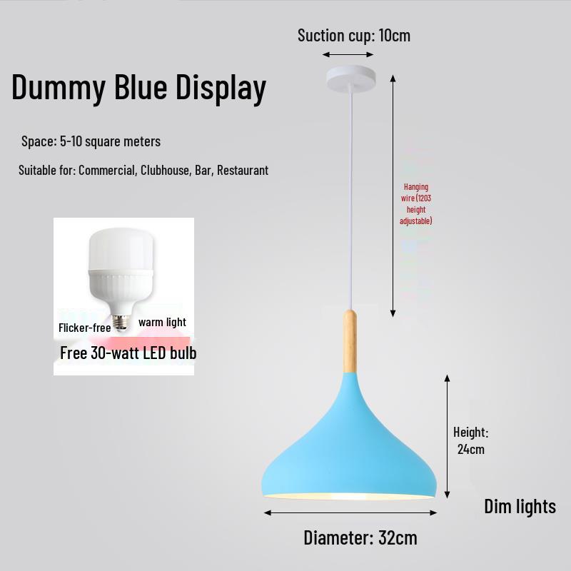 Modern Industrial Style Dining Chandelier with Creative Art Lampshade for Hot Pot/Fruit/Rice Shops