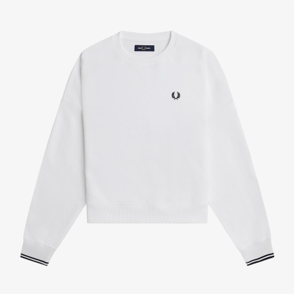 

Fred Perry [женская] толстовка с узором белая Afpf2415135 100 S