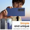 Slim Fit Case for Samsung Galaxy Z Fold 7, with Front Built-in Screen Protector, Ultra Thin Matte PC Protective Cover-Blue
