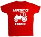 

Apprentice Farmer Baby Children T-Shirt Top 0-3 Mths to 5-6 Yrs Boy Girl Gift 100