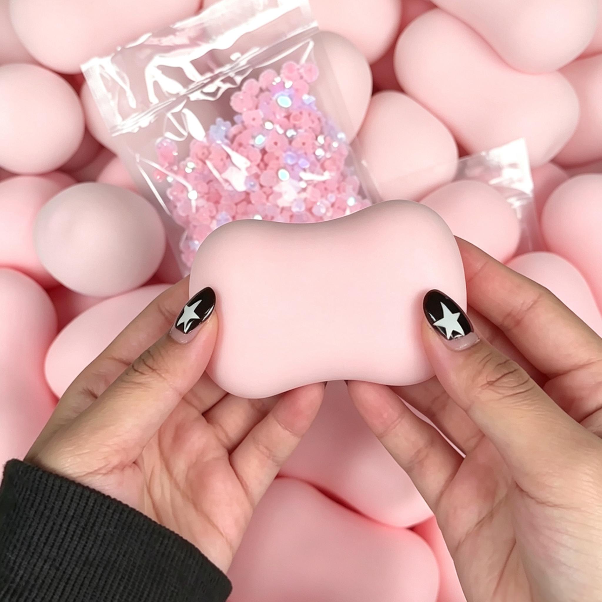Handgemaakte Zeep Knapperige Stressbal ASMR Knijp Fidget Speelgoed Zacht Langzaam Terugverend Blok Draagbaar Volwassen Stress Angst Verlichting Ontspanning Speelgoed