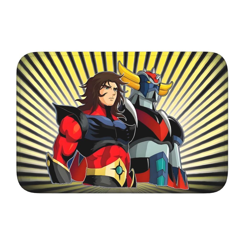 Custom Goldorak Grendizer Front Door Floor Entrance Mats Outdoor Anime UFO Robot Goldrake Bath Kitchen Doormat Toilet Carpet Rug