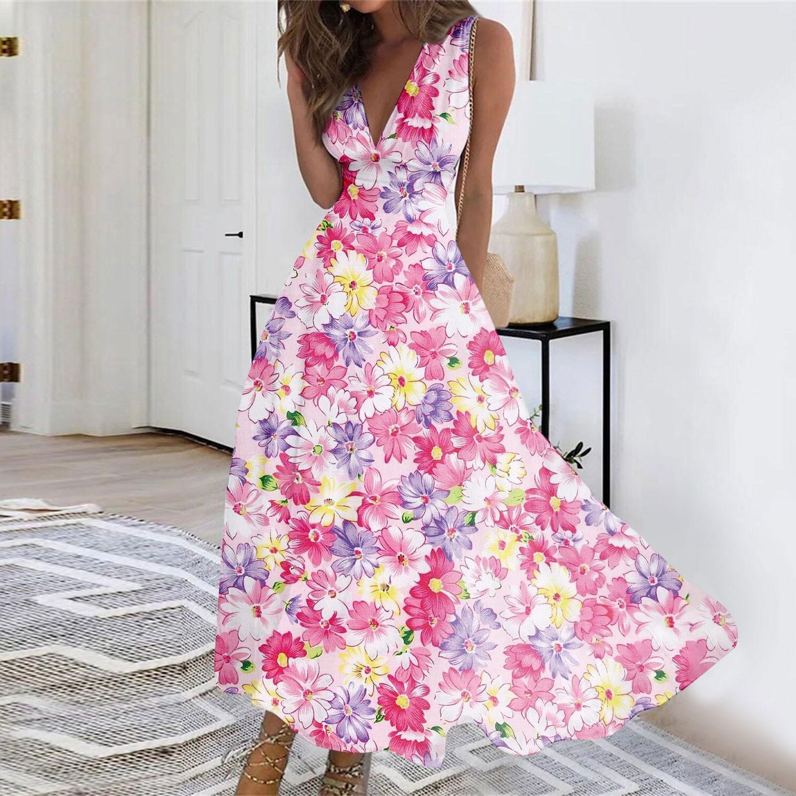 Женское длинное платье Платье макси Повседневное платье Летнее повседневное платье — фото 10