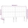 Headboard in Pink 160 x 5 x 118 128 cm Velvet